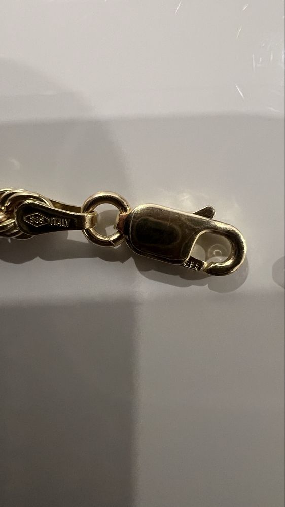 Lanț aur galben 14k nou. Greutate:7,7g, Lungime:50cm,Grosime:3,8mm
