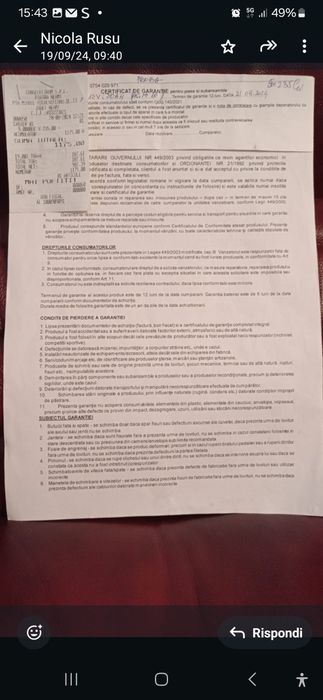 Vand, scuter eletric  cu 3 roti