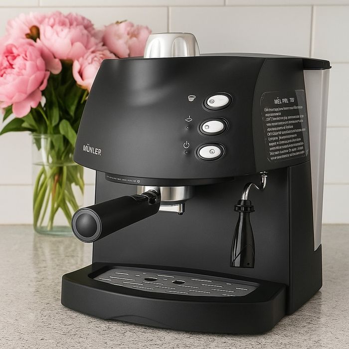 Еспресо машина MUHLER + Луксозен порцеланов сервиз - Екстравагантен ко