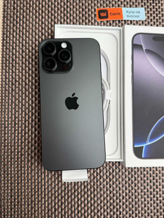 НОВ! iPhone 16 Pro MAX Лизинг от 76л/м Black Titanium  ГАРАНЦИЯ 256GB