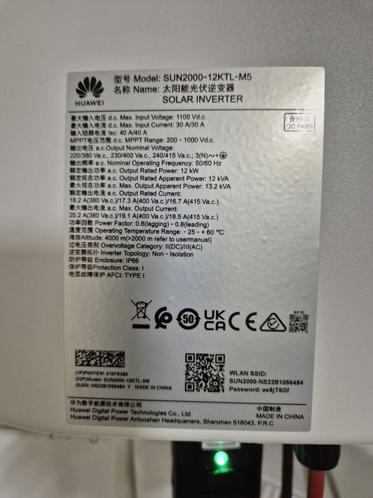 Vand invertor Huawei trifazic 12kw M5