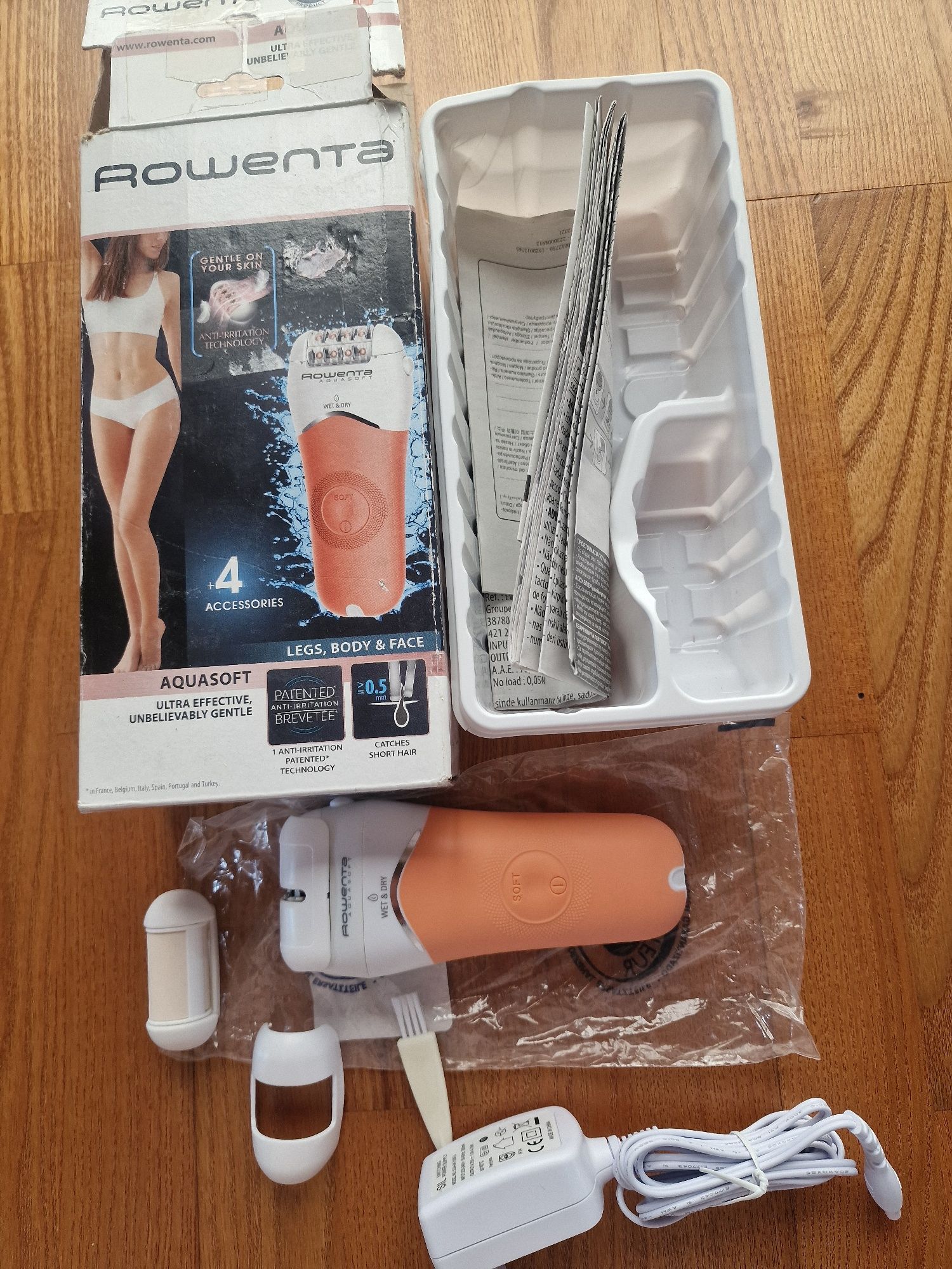 Epilator ROWENTA AquaSoft EP4920F0 4.5W 40 min autonomie Wet&Dry 4 acc