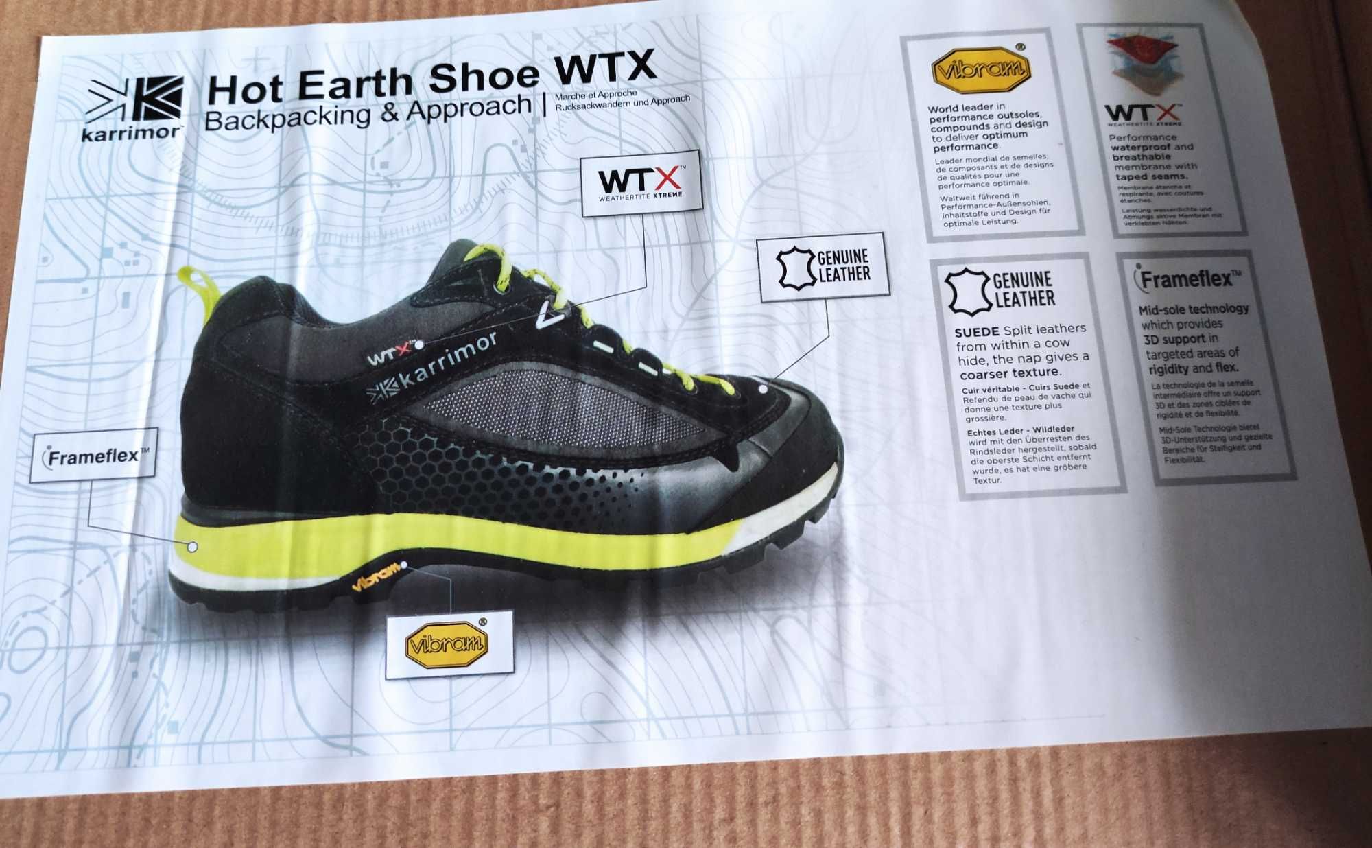 Bocanci Karrimor Hot Earth Vibram Weathertite 40.5, 41EU