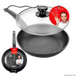 Tigaie din aluminiu 20cm, invelis antiaderent, manere din bachelit,