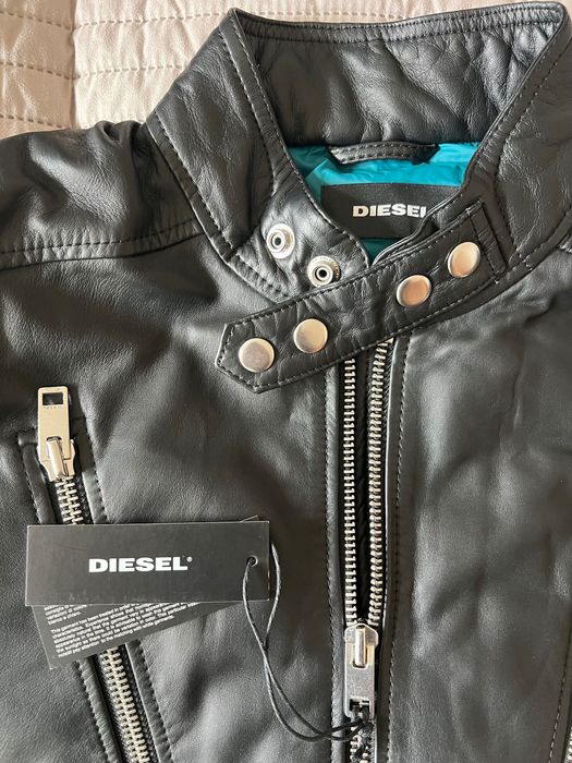 Diesel кожено яке с пух