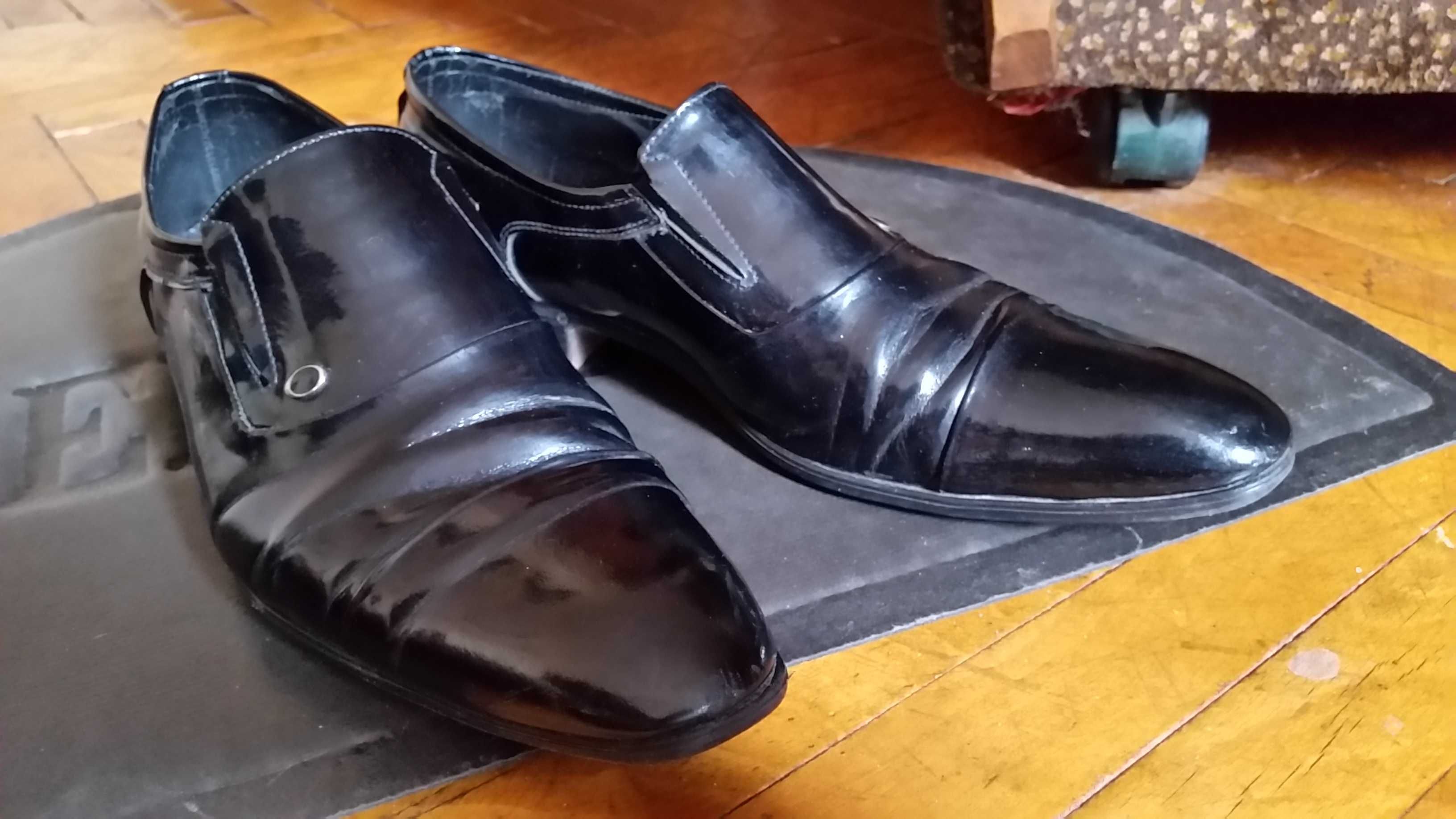 Мъжки официални обувки за абитуриент, абсолвент - 100% ест.кожа, 41,42
