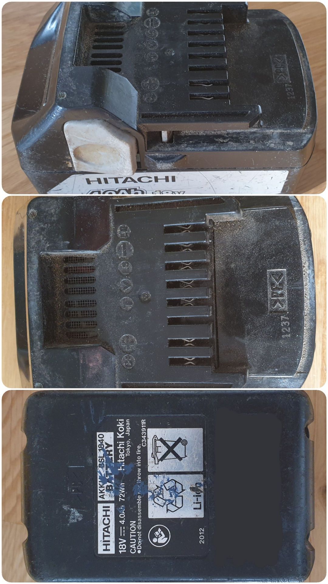 Baterie 18v hitachi