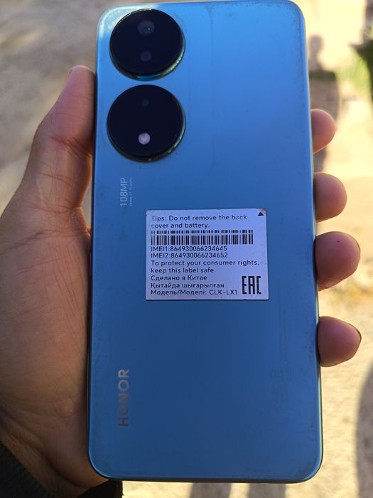 HONOR x7b 2024-yil holati yangi 6 /128 hotira rangi goluboysvit