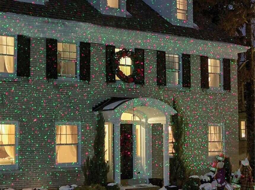 Коледен лазерен прожектор Star Shower фасадна украса