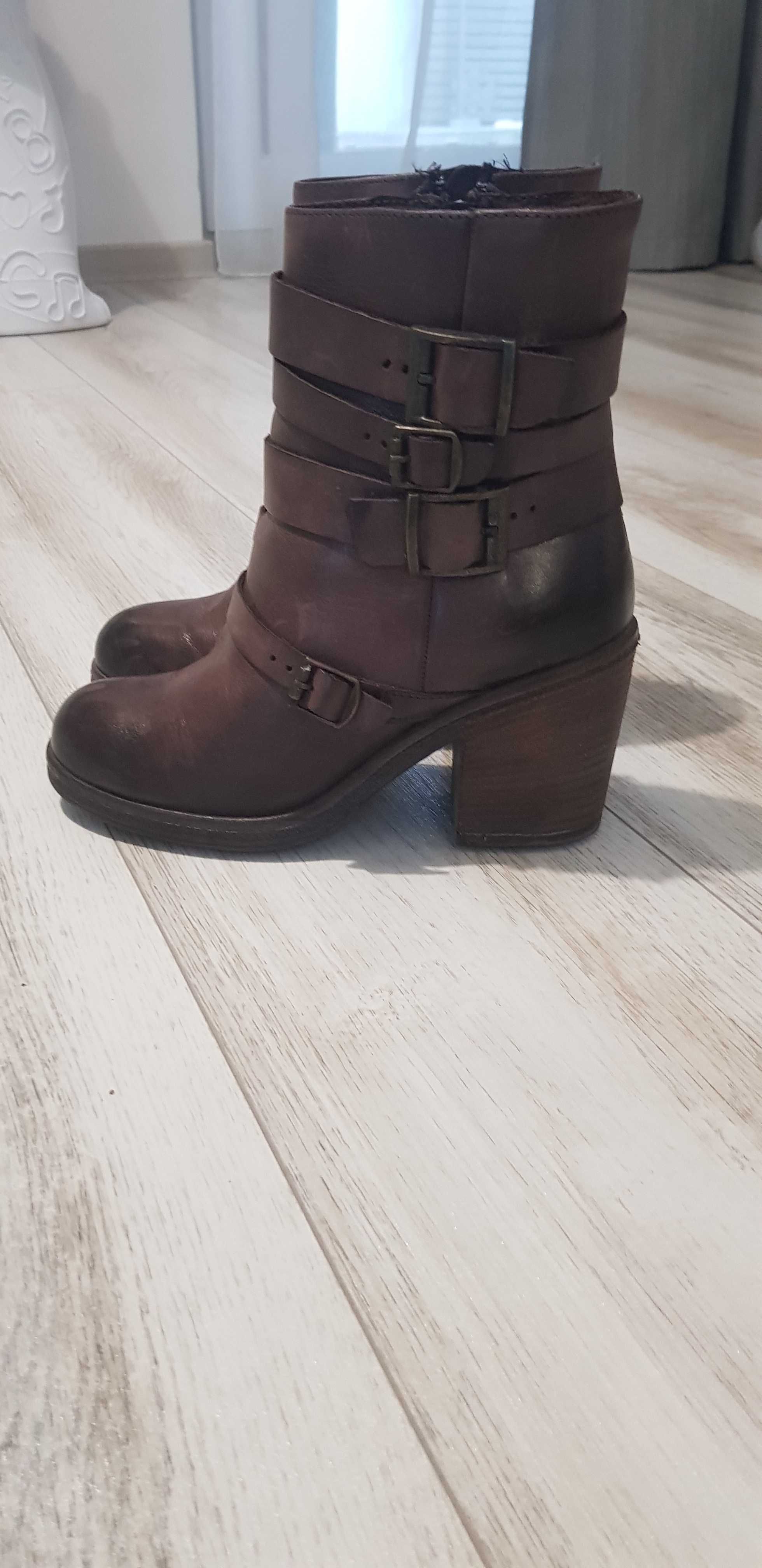 Botine piele naturala