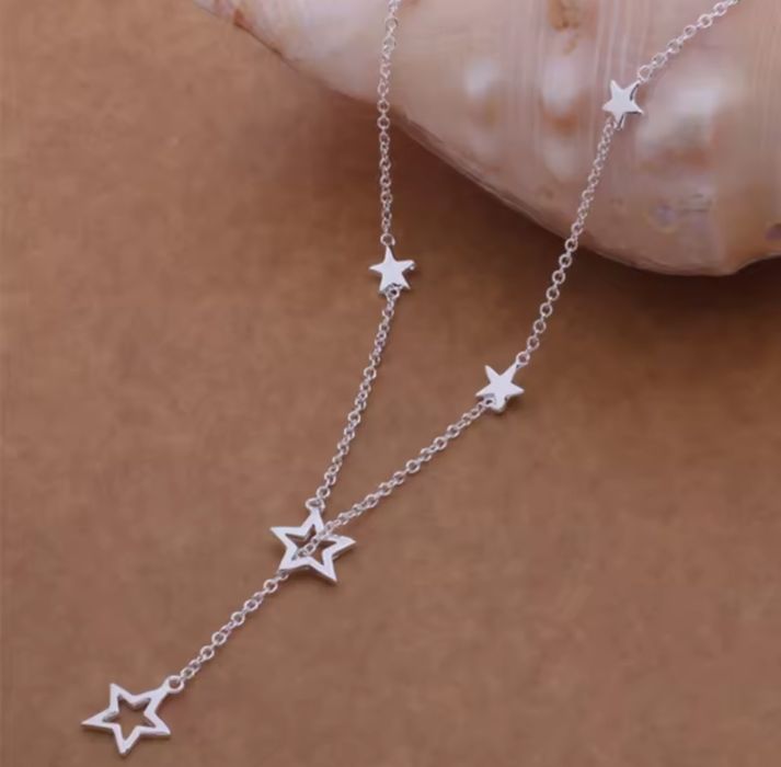 Colier din argint sterling placat cu rodiu