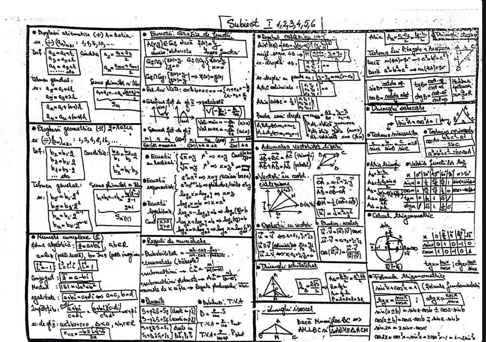 Meditatii matematica Evaluare Nationala & Bac