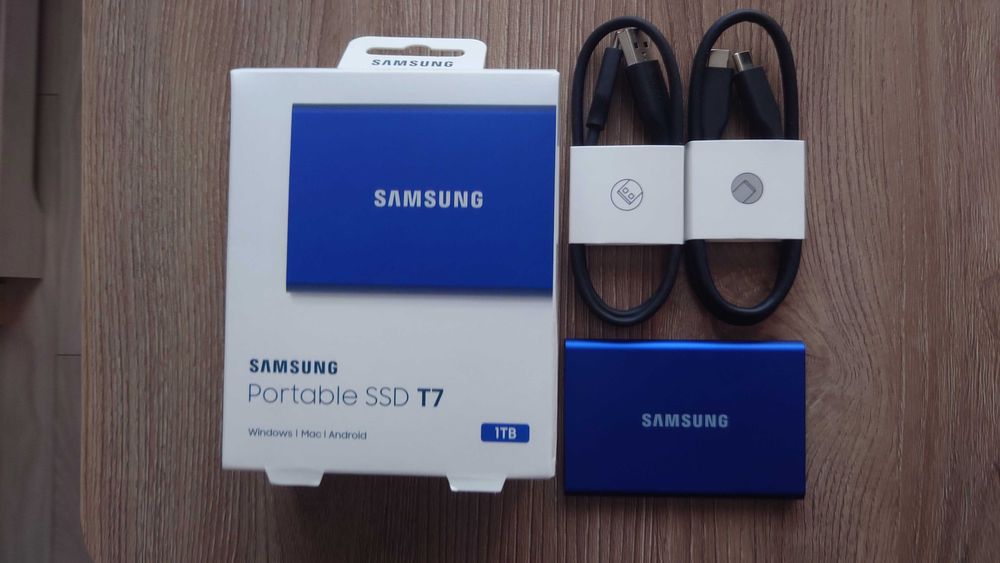 Samsung SSD extern T7 1Tb, USB 3.2, Indigo Blue