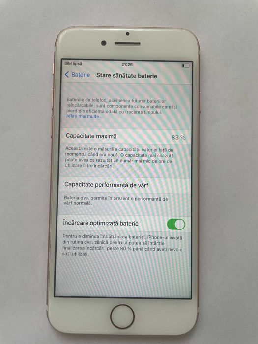 iPhone 7 128GB Rose Gold impecabil