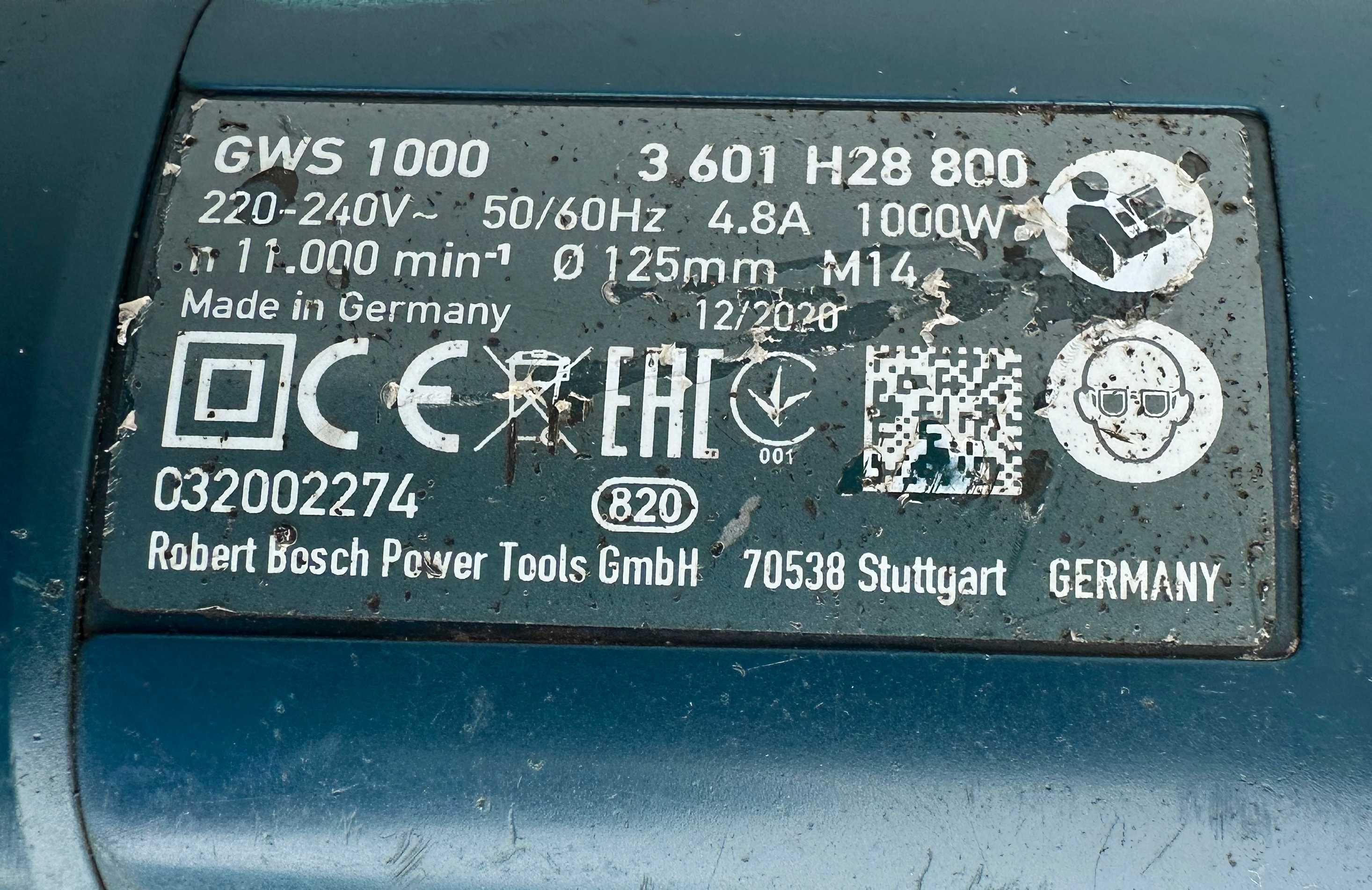 Bosch GWS 1000 Professional - Електрически ъглошлайф 1000W