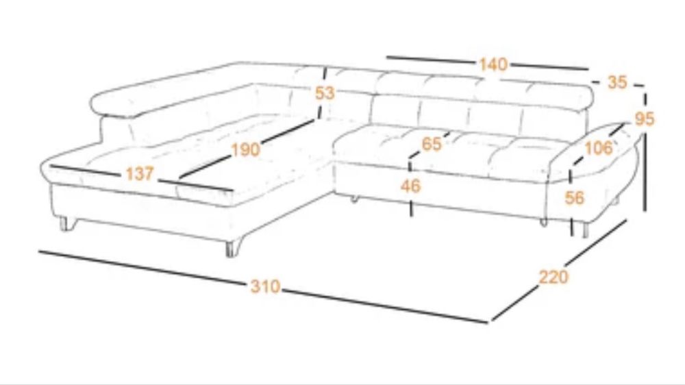 Canapea extensibila mare ( L ) Mobexpert