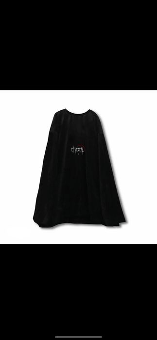 Черная кофта велюр ethereal