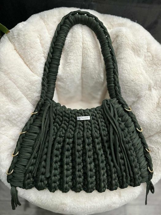 Ръчно плетена дамска чанта