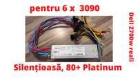 Sursa minat Dell 2700w pt 6 placi nvidia 3x90 80+ PLATINUM Silentioasa