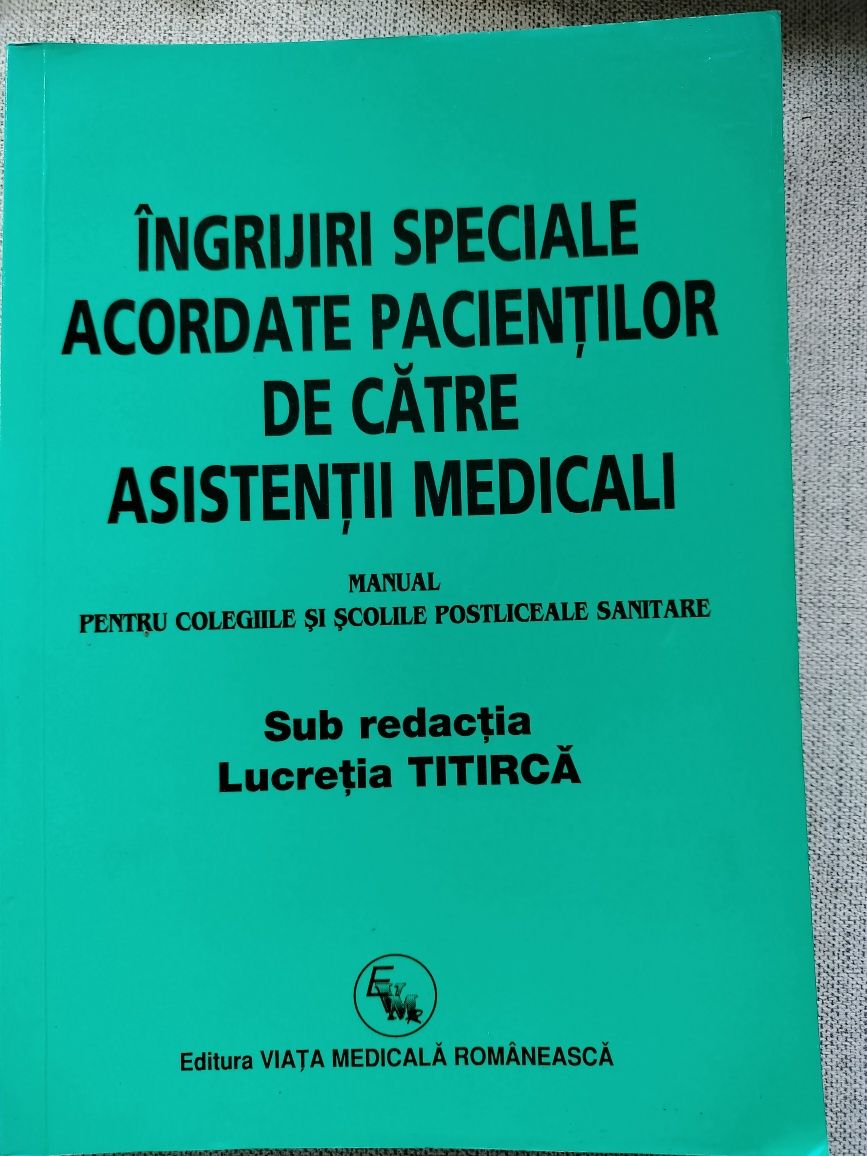 Îngrijiri speciale acordate pacienților de către asistenții medicali