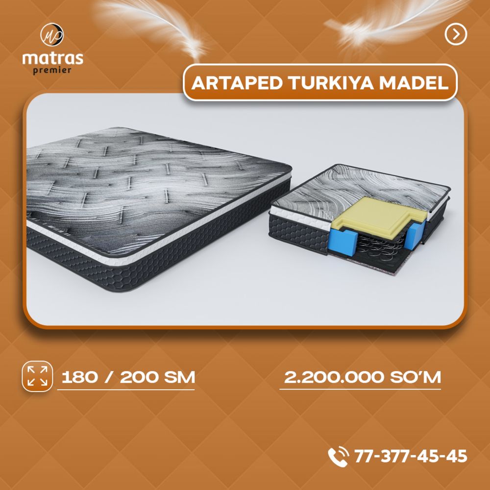 Anatomik Artaped Memory matraslar