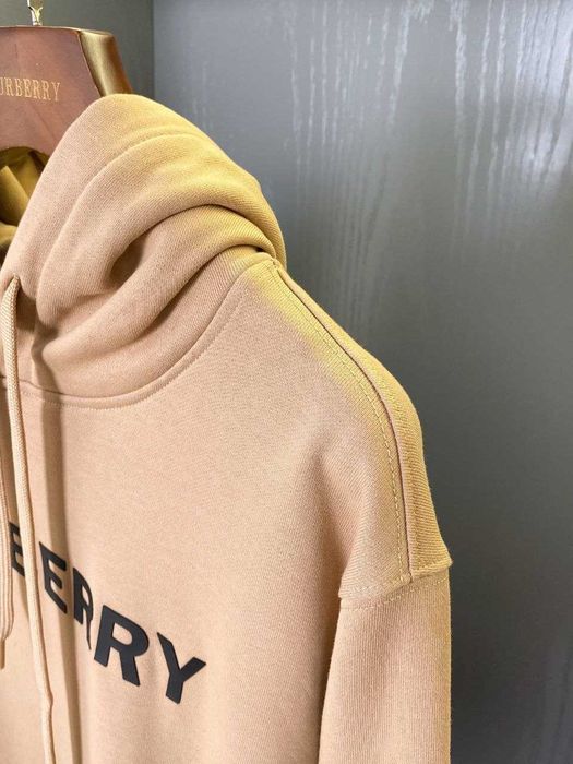 Мъжко Худи с Качулка BURBERRY кафяв цвят