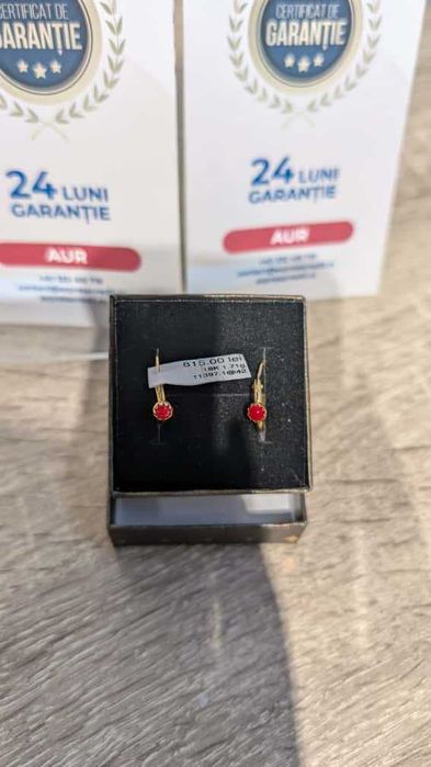 (AG42 b11397.1 ) Cercei aur 18k 1.71g - Garantie 24 luni!