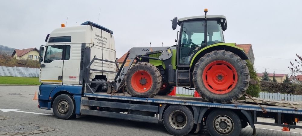 Transport utilaje agricole cu platforma