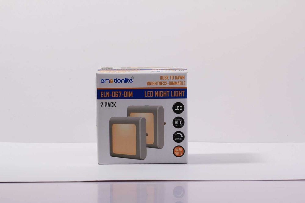 Димируема нощна лампа Emotionlite, LED нощни лампи за в контакт