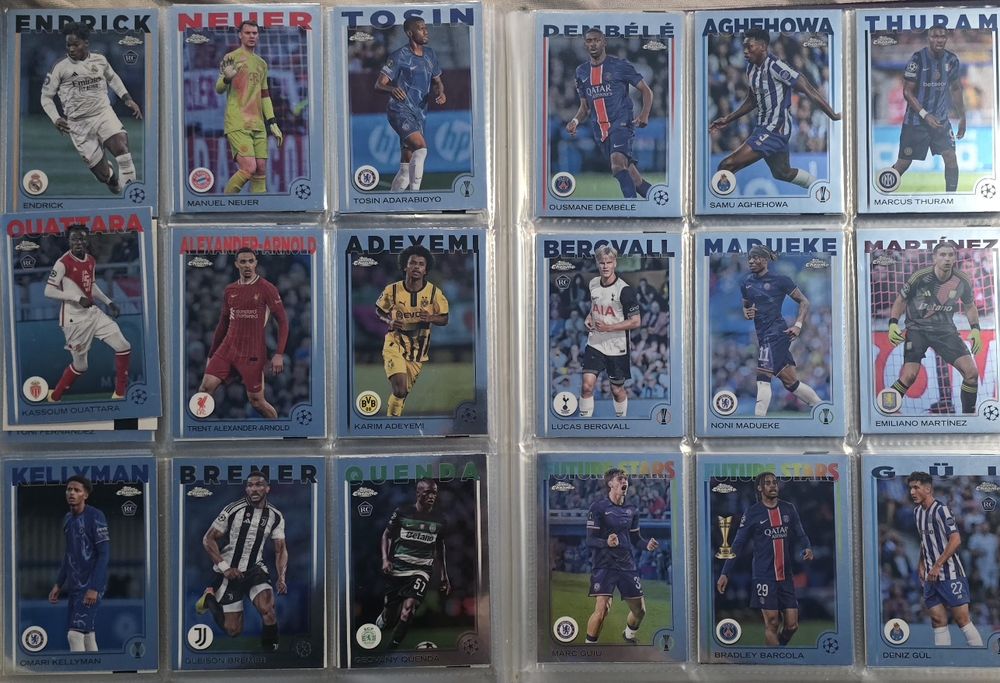 Set Complet Base Topps Chrome UCC 2024-2025