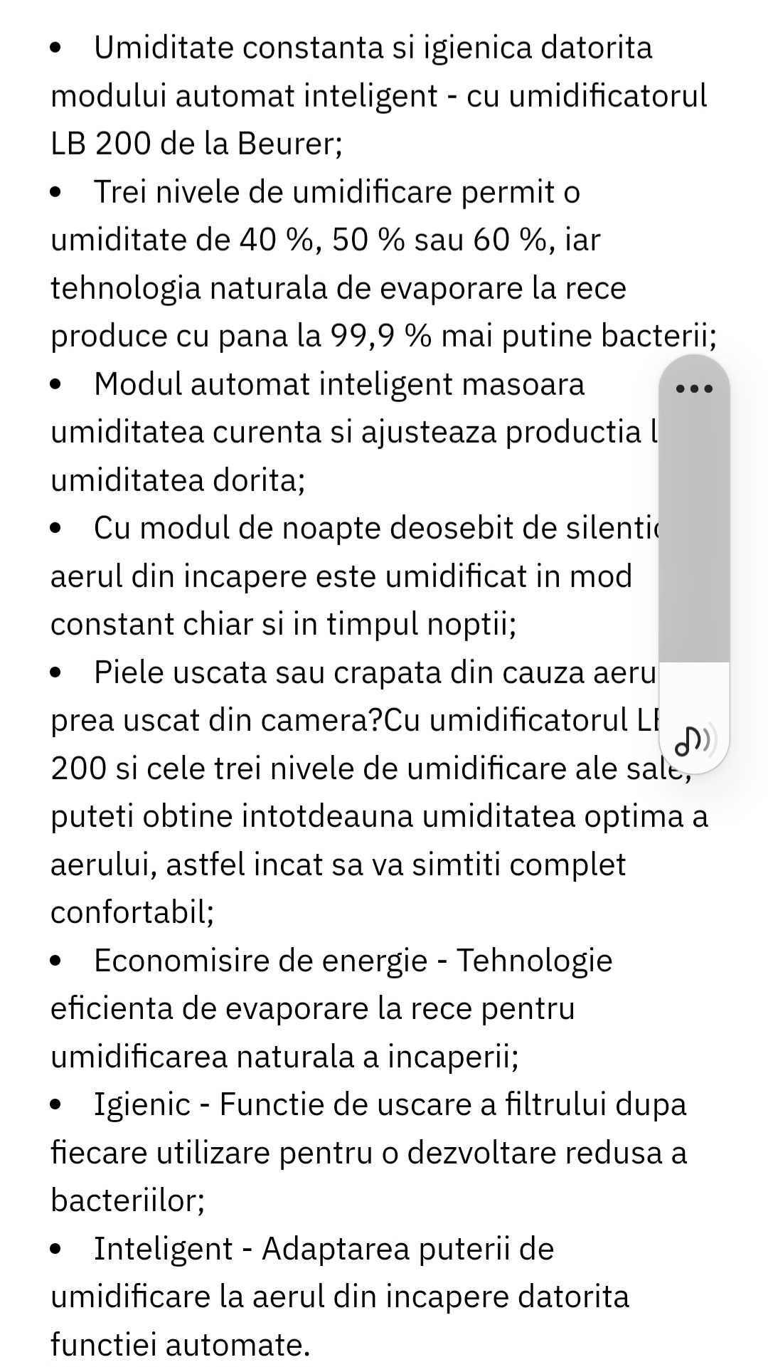 Umidificator  Beurer LB200