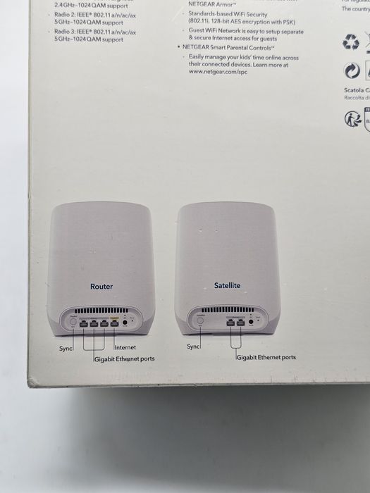 Oferta! Router wireless NetGear Orbi WiFi6 Tri-Band Mesh System Set of