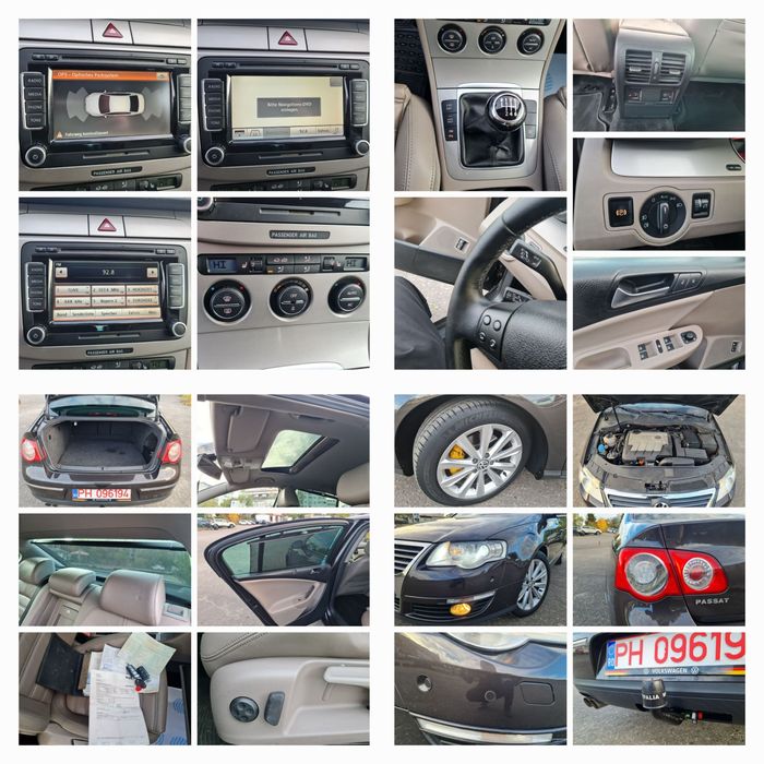VW Passat * MoccaBrown * Navi , Trapă , Piele , Park Assist , Jante17