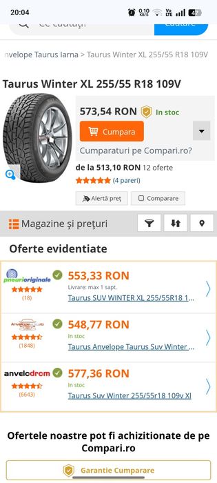 Anvelope iarnă 255/55/R18 Taurus SUV winter xl