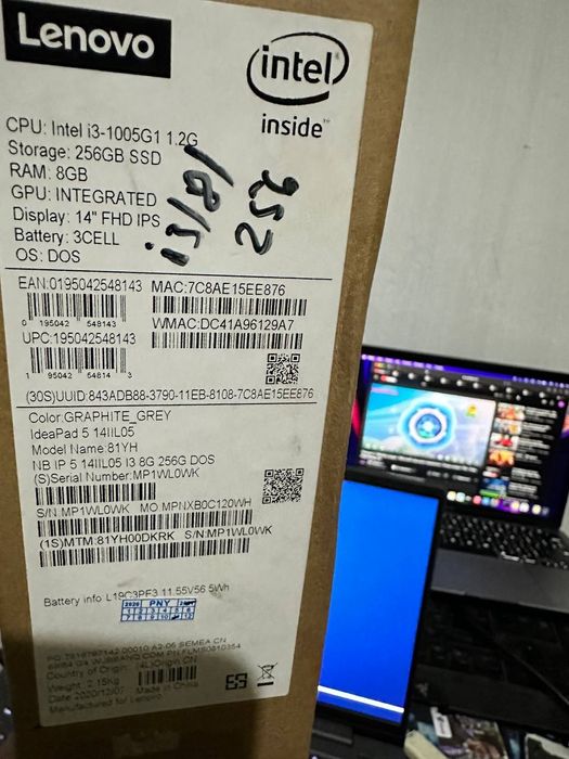 Продается ноутбук Lenovo ideapad 5 14il05