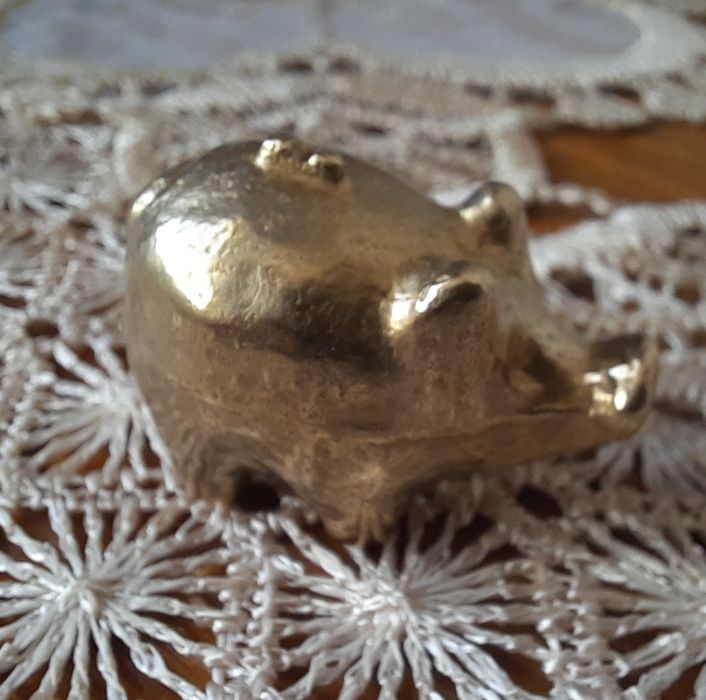 Красиво,масивно бронзово/ месингово прасенце- късметлия скоро!