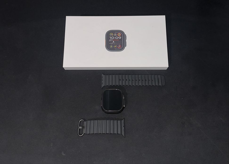 Apple Watch Ultra 2 49mm Titanium Black 2024– Като нов, пълен комплект