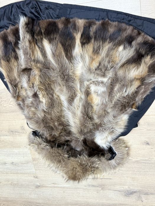 Меховая парка унисекс на 8-10лет натуральная отдам дешево