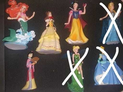 Figurine printese Disney Ariel_Tiana_Mulan_Alba ca Zapada