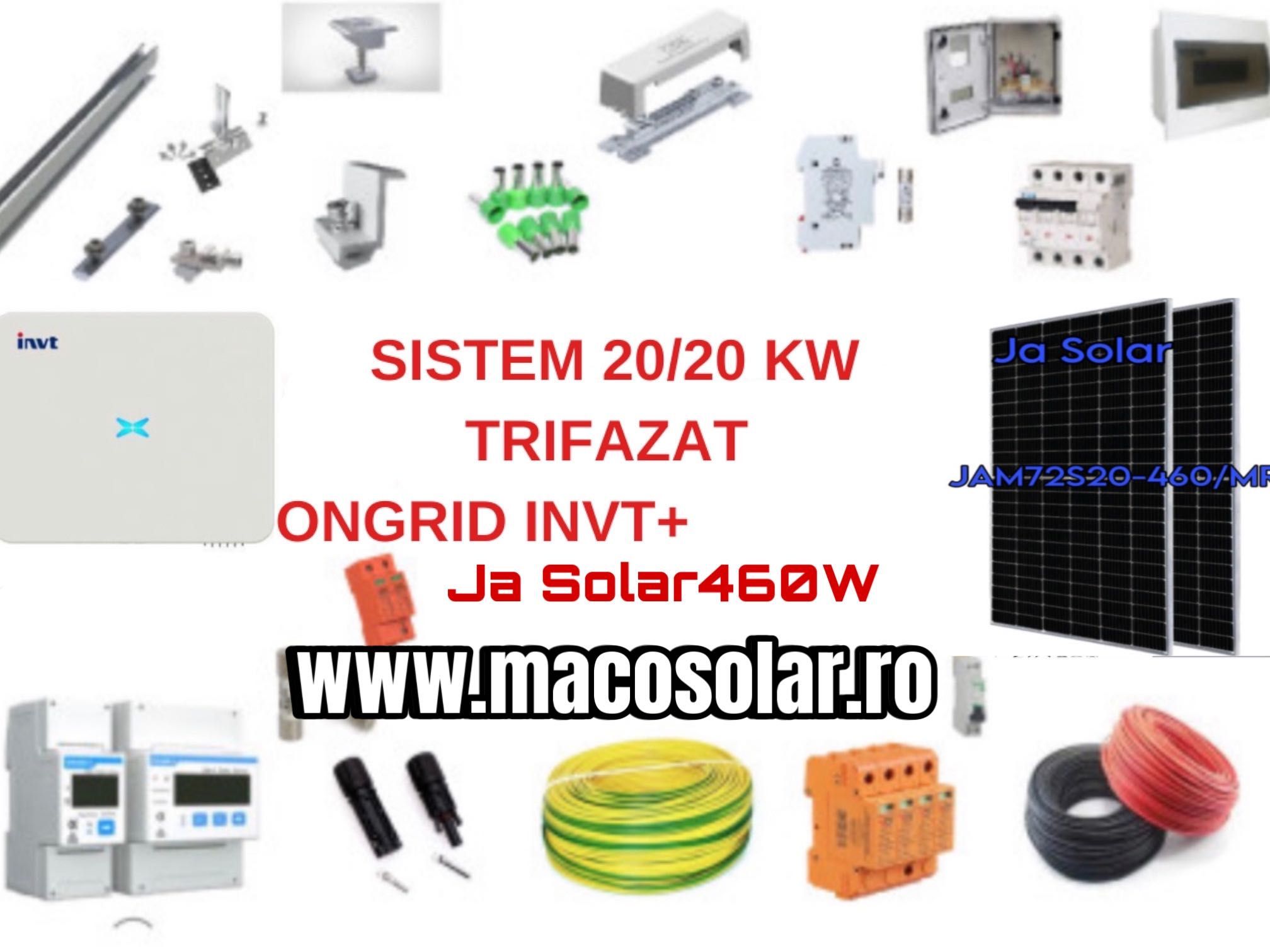 Sistem complet fotovoltaic 20 kw 25941 +TVA