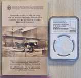 Moneda BNR 10 lei argint, Henri Coanda, gradata NGC PF 70 UC