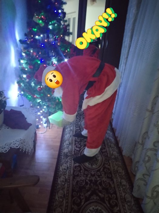 Moș Craciun în persoană