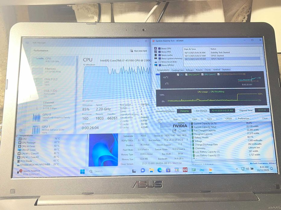 Laptop Asus R557L – i7-4510U, 4GB RAM, 1TB HDD, GT 820M 1GB 15.6″