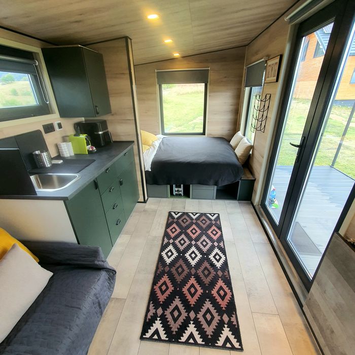 Tiny house investitie  constructie lemn transportabil