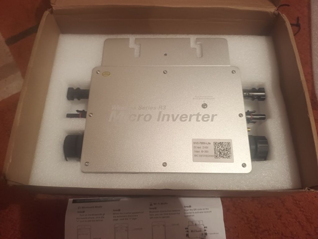 Vând microinvertor solar 700W conectare WIFI