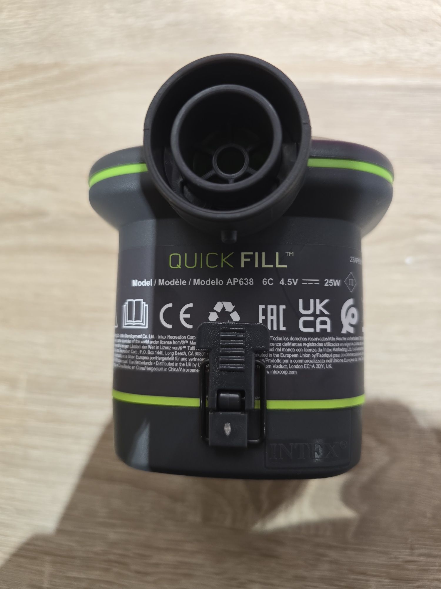 Pompa Camping electrica baterii Intex Quick-Fill AP638 Saltea Colace