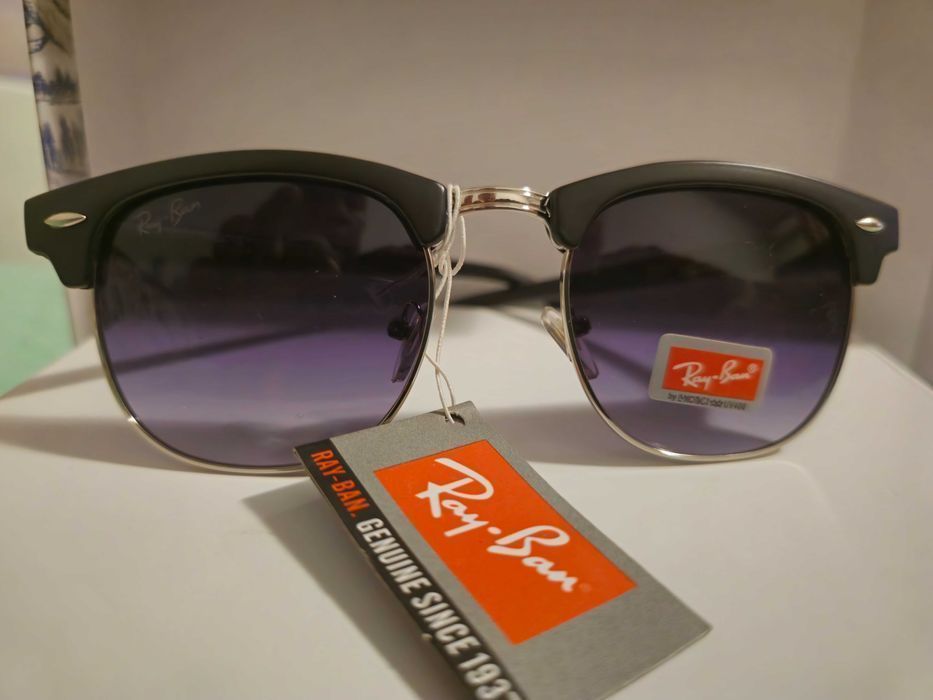 Ochelari de soare Rayban RB Clubmaster, lentila mov