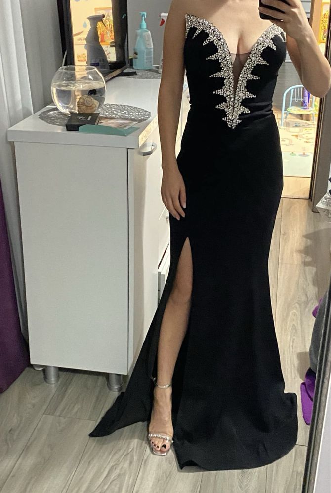 Rochie lunga neagra