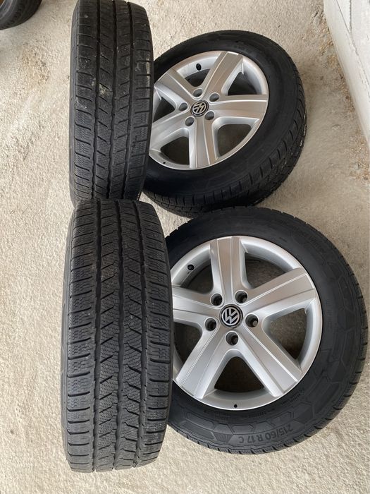 Jante R17 Originale Vw T5,T6 Anvelope foarte bune 215/60C M+S