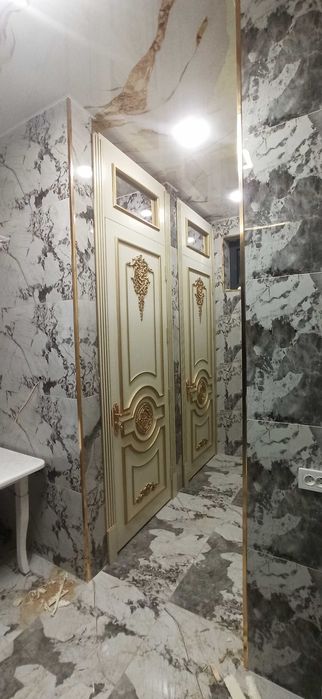 Установка  МДФ и акфа дверей